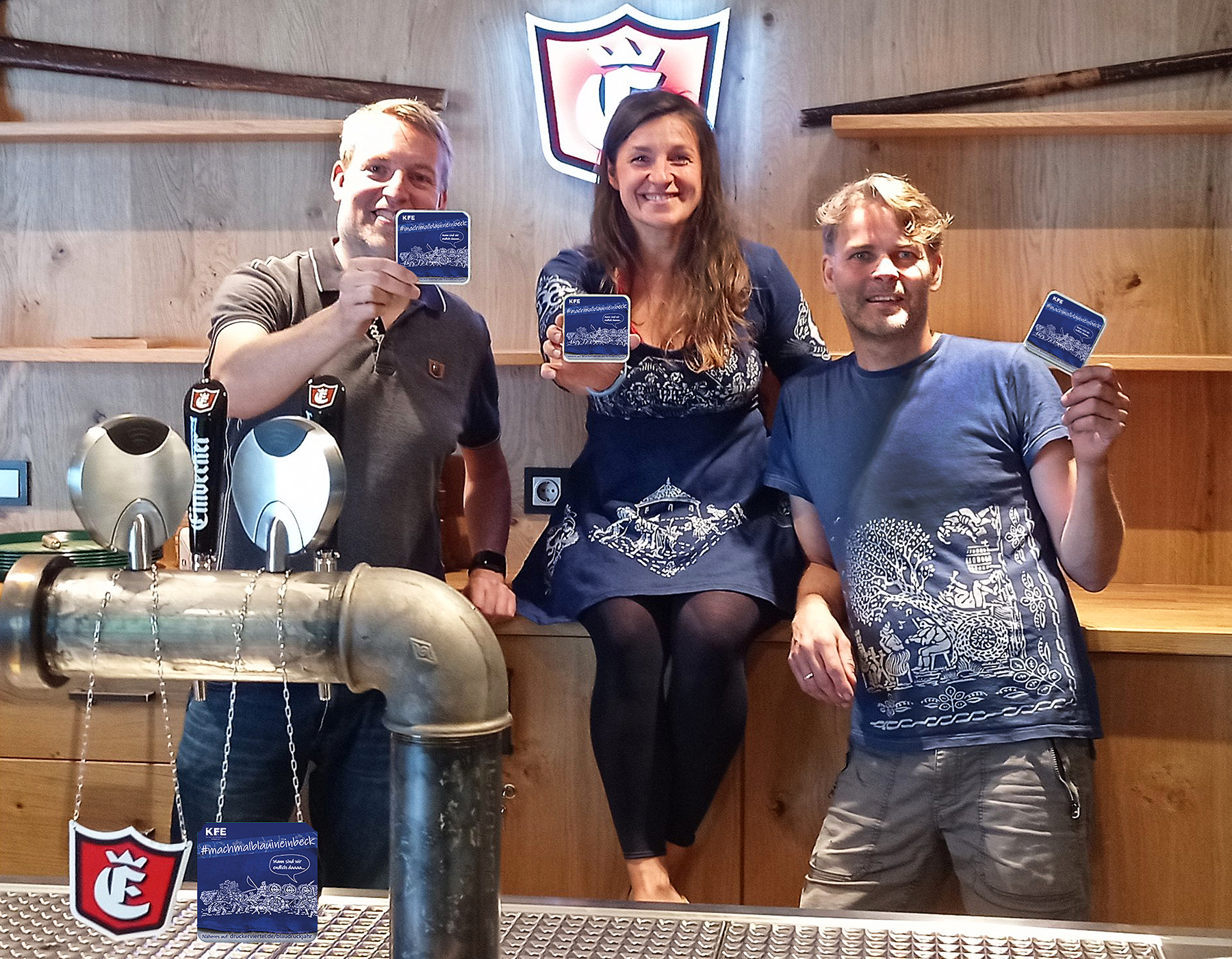 Einbecker Brauhaus Blaudruck