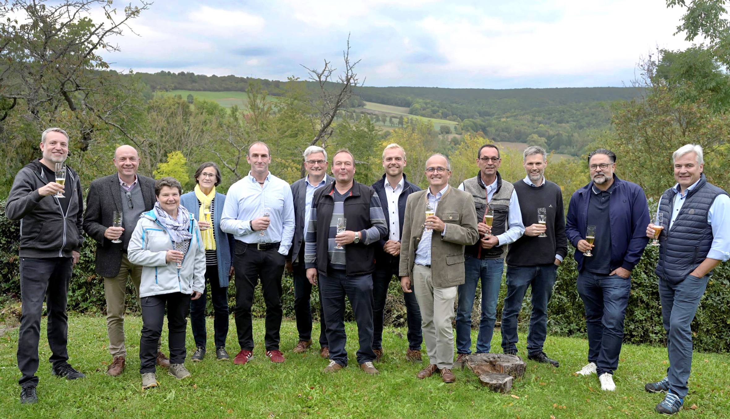 Teilnehmer des Erntedankfests in Herberhausen