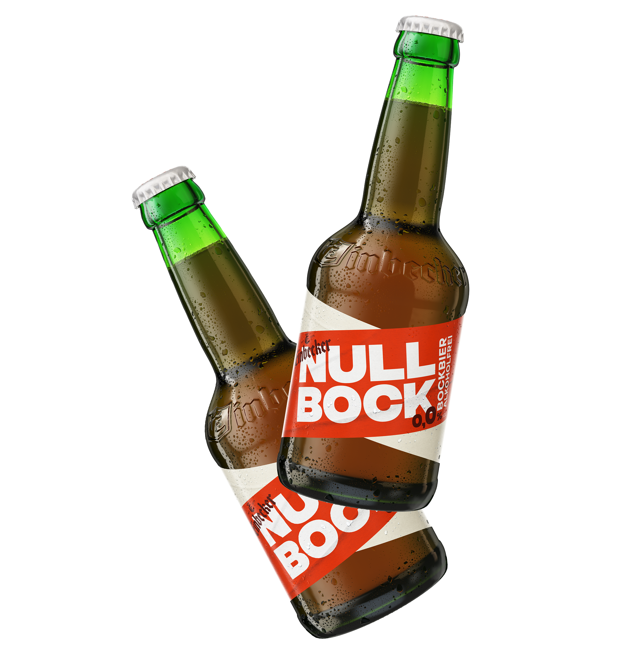 Zwei Flaschen Einbecker Null Bock Bier
